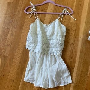 Topshop Crochet Romper - Size 2